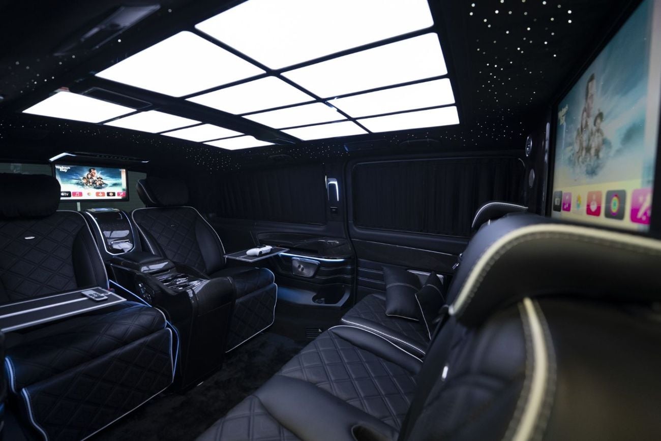 مرسيدس بنز V 300 VLINE VIP EDITION NEW ARRIVAL 2026 MODEL VIP MERCEDES GCC V300 with ADDITIONAL REAR AC - 2 Years Warranty by VLINE