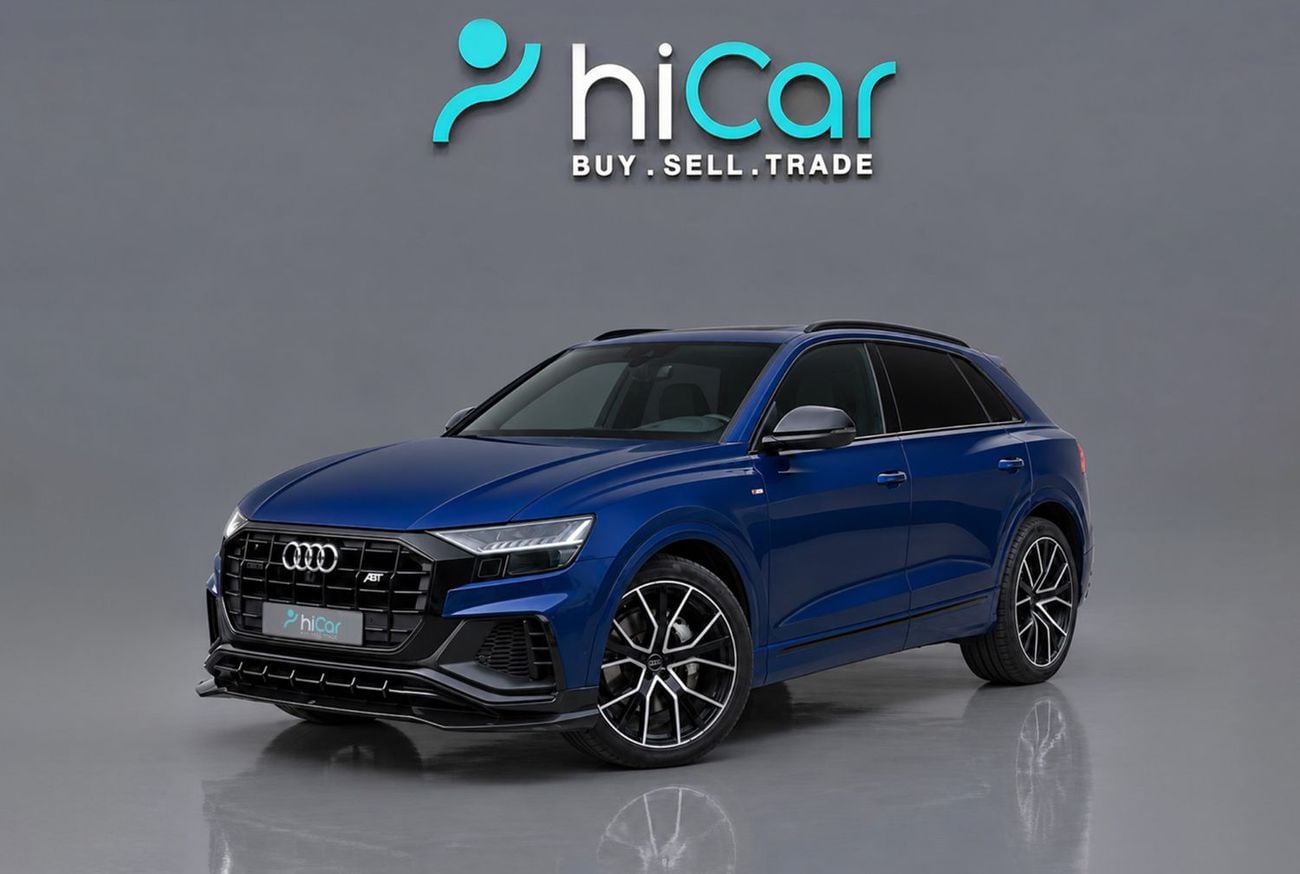 أودي Q8 55 TFSI X,XXX شهريًا • بدون دفعة أولى • أودي Q8 55 TFSI كواترو S-Line مع نظام ABT • ضمان لمدة عام