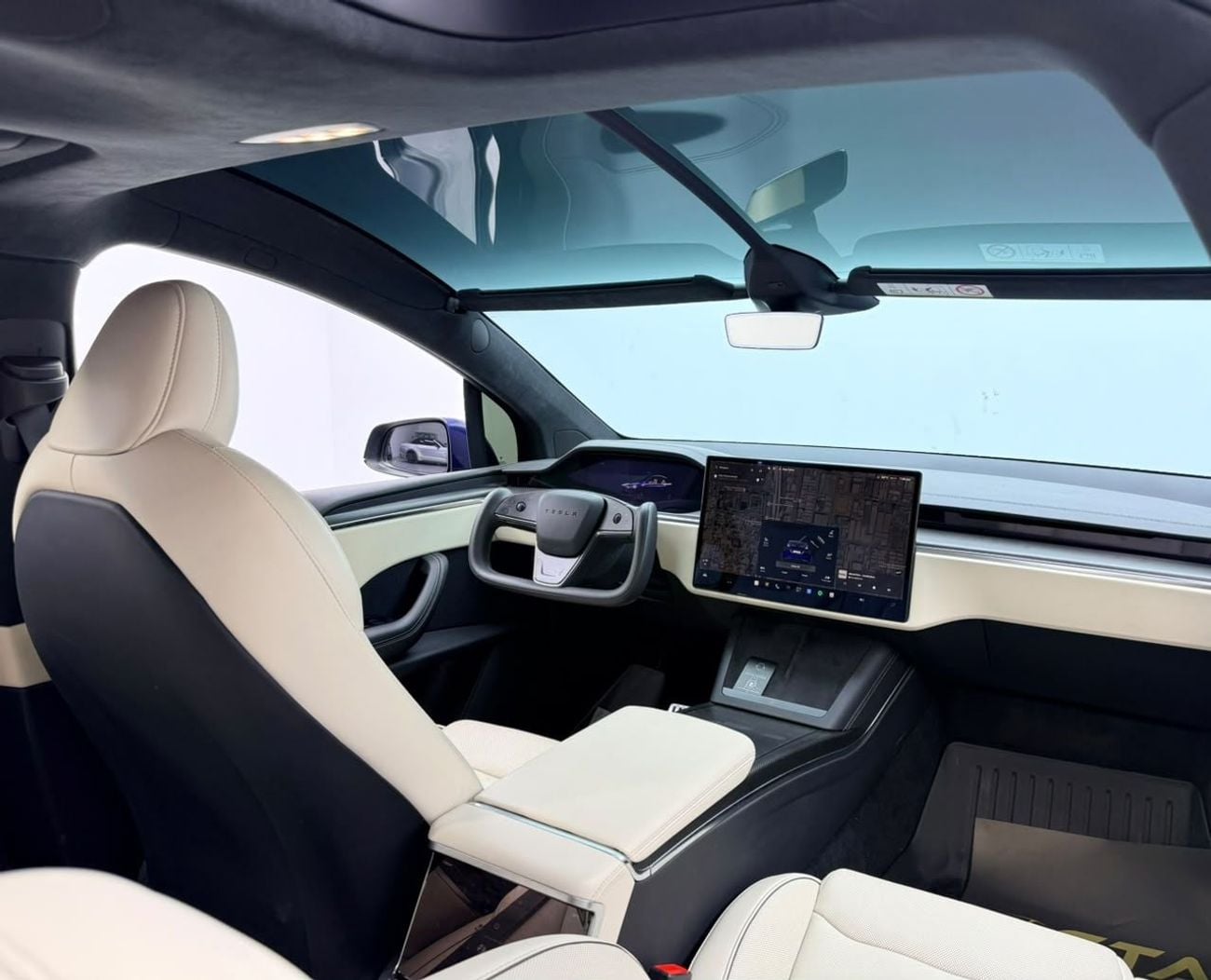 تسلا موديل اكس PLAID 2024 Tesla Model X Plaid, Tesla Warranty+Full Tesla Service History, GCC Specs.