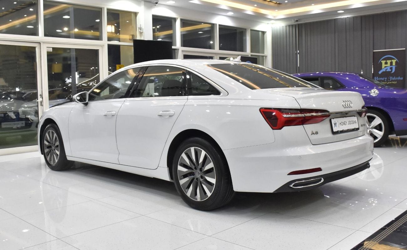 أودي A6 45 TFSI عرض ممتاز لسيارة أودي A6 45TFSi (موديل 2020) باللون الأبيض بمواصفات خليجية