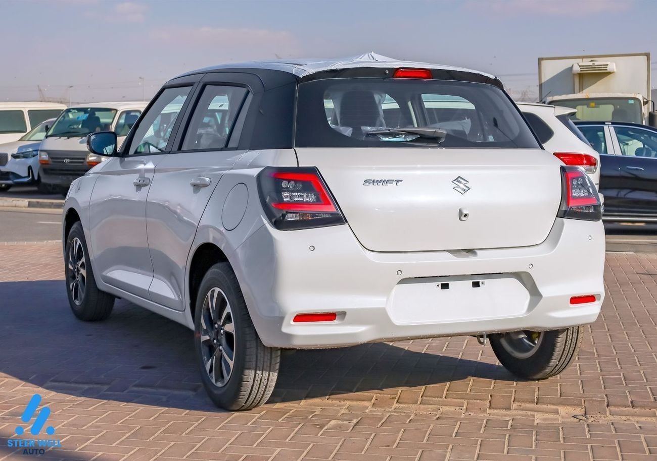 Suzuki Swift GL+ 2026 – Dual-Tone White/Black, Keyless & Feature-Packed