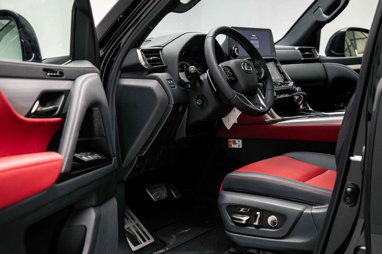 Lexus LX600 F SPORT 3.5L - Graphite Black Inside Flair Red | Export Only