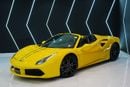 Ferrari 488 Spider STANDARD Carbon Fiber Pack, Passenger Display, JBL Audio, GCC Specs!!