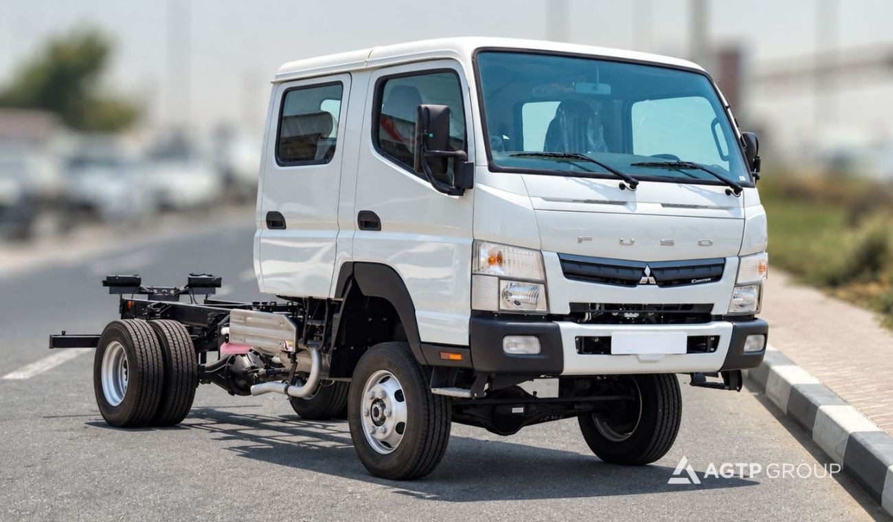 Mitsubishi Canter STANDARD Double Cab | 3.0L Turbo Diesel | Manual | 4x4 | White | Basic Option | Cab & Chassis | READY EXPORT