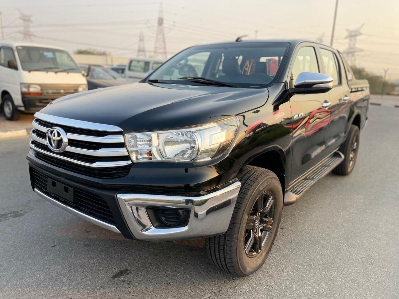 تويوتا هيلوكس GLX Toyota hilux LHD black color petrol engine