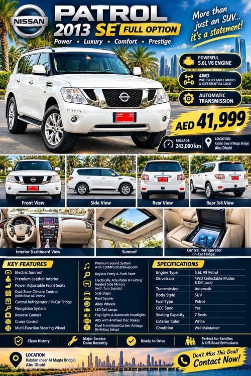 Nissan Patrol SE T3 DVD