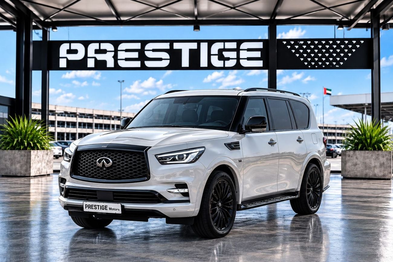 إنفينيتي QX80 لاكجوري GCC 2019 Nardo Grey Unique Interior Design by MBS