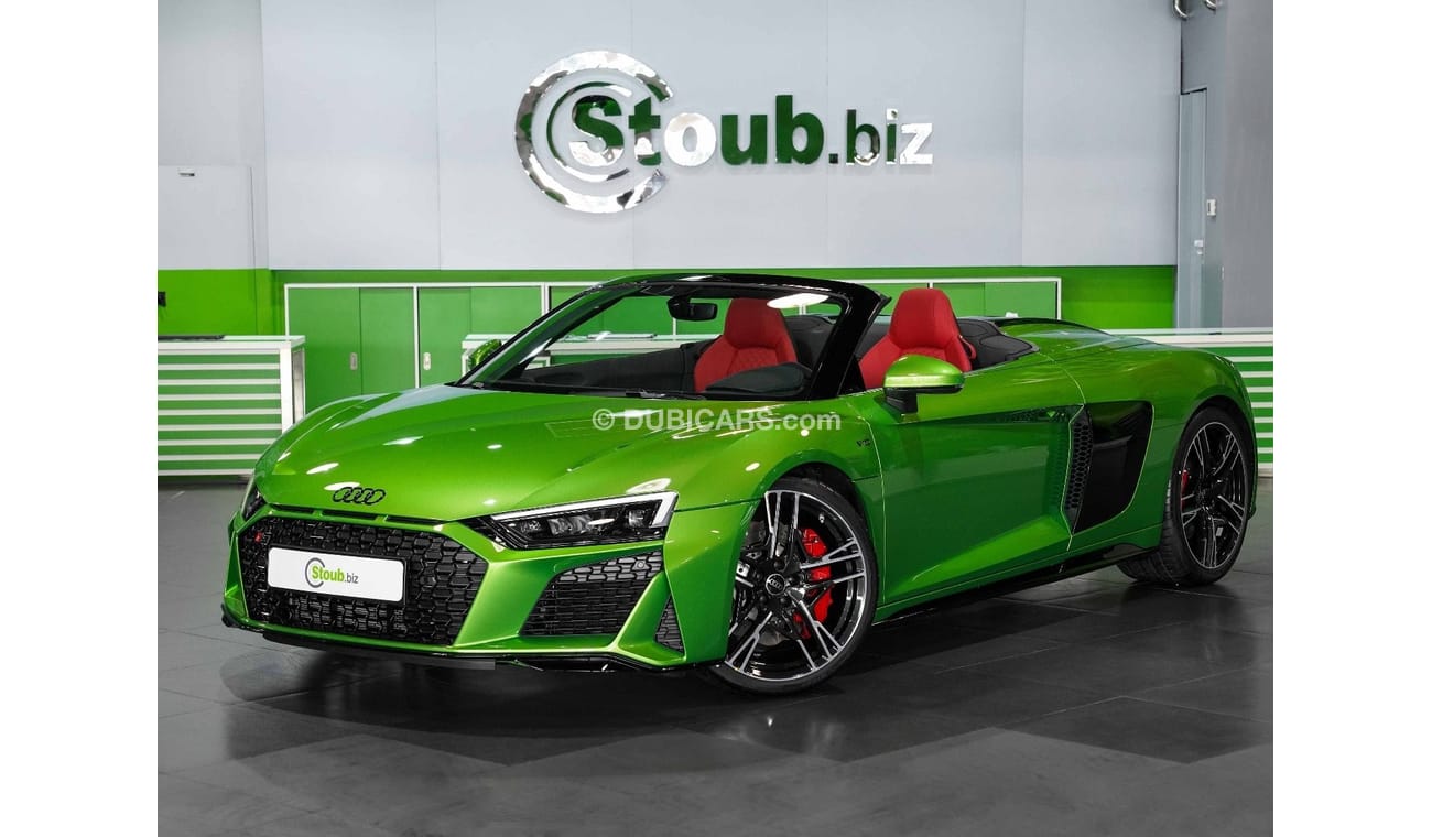 أودي R8 2023 - BRAND NEW R8 - 3 YEARS WARRANTY - SPECIAL COLOR - SIDE BLADES - FINE NAPPA - DIAMOND SEATS