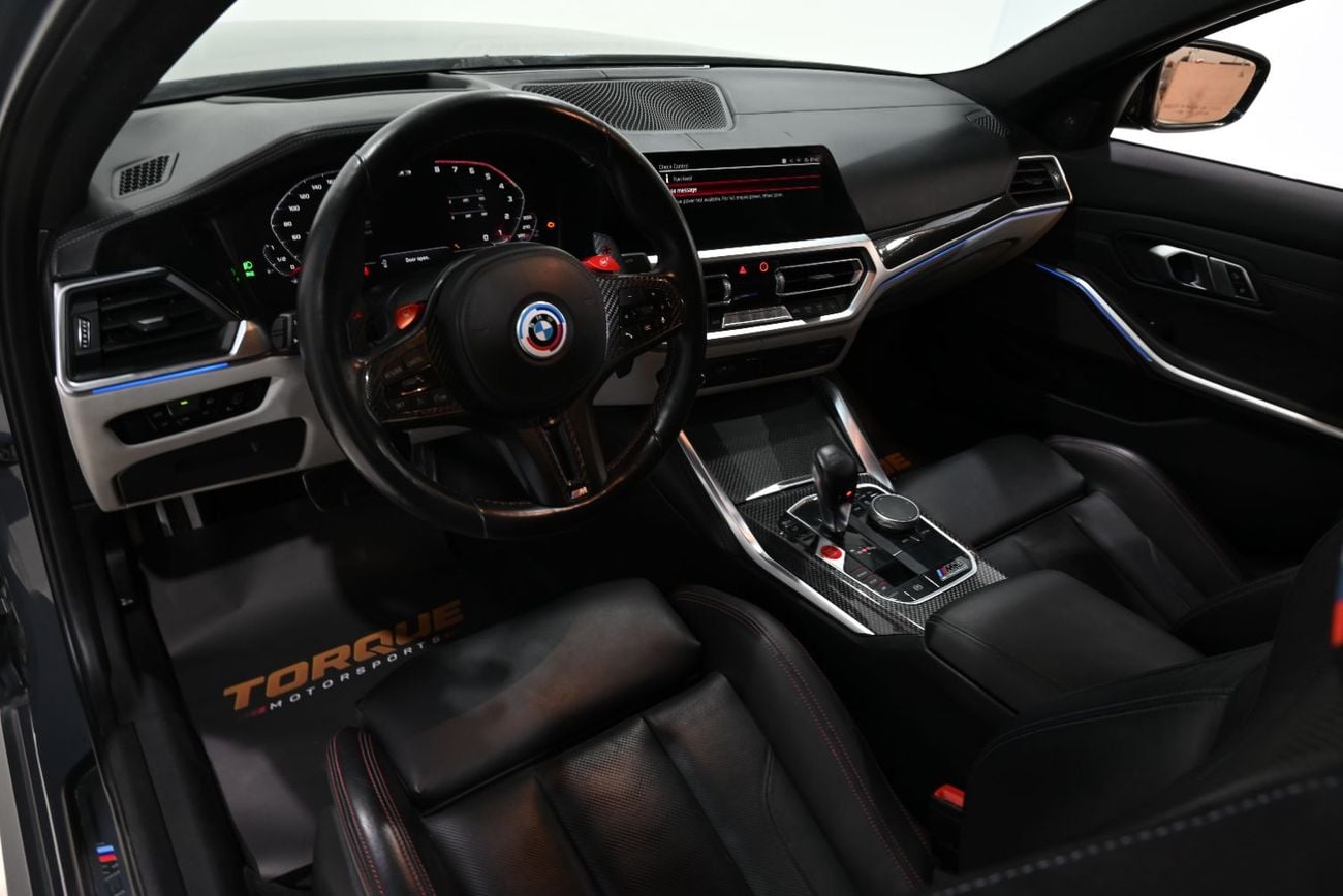 بي أم دبليو M3 كومبيتيشن سيارة BMW M3 كومبيتشن موديل 2021، سجل صيانة كامل، ضمان لمدة عام، عداد كيلومترات منخفض