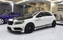مرسيدس بنز A45 إيه إم جي عرض ممتاز لسيارة مرسيدس بنز A45 AMG 4Matic Edition 1 (موديل 2014) باللون الأبيض بمواصفات خليجية