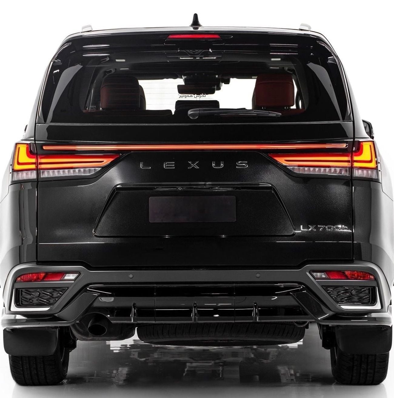 لكزس LX 700h F SPORT أسود/أحمر 2026