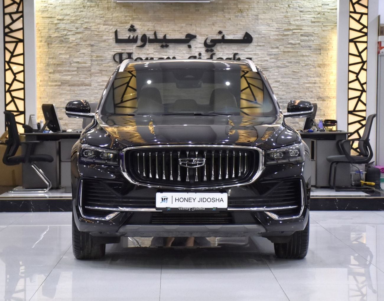 جيلي مونجارو جي إف بلس عرض ممتاز لسيارة جيلي مونجارو رباعية الدفع (موديل 2024) باللون الأسود بمواصفات خليجية