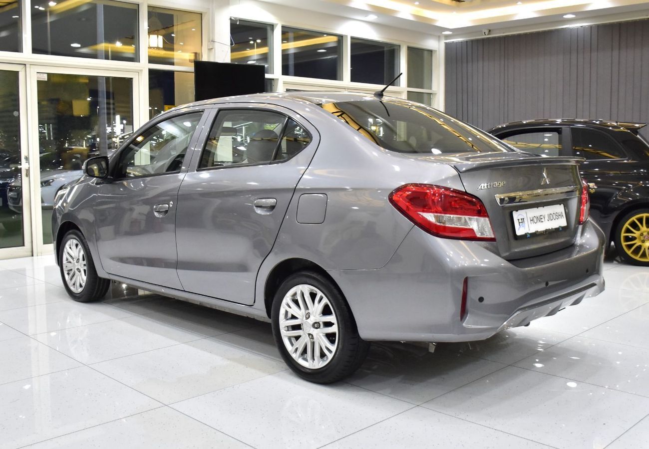 Mitsubishi Attrage GLX HIGHLINE EXCELLENT DEAL for our Mitsubishi Attrage ( 2021 Model ) in Grey Color GCC Specs
