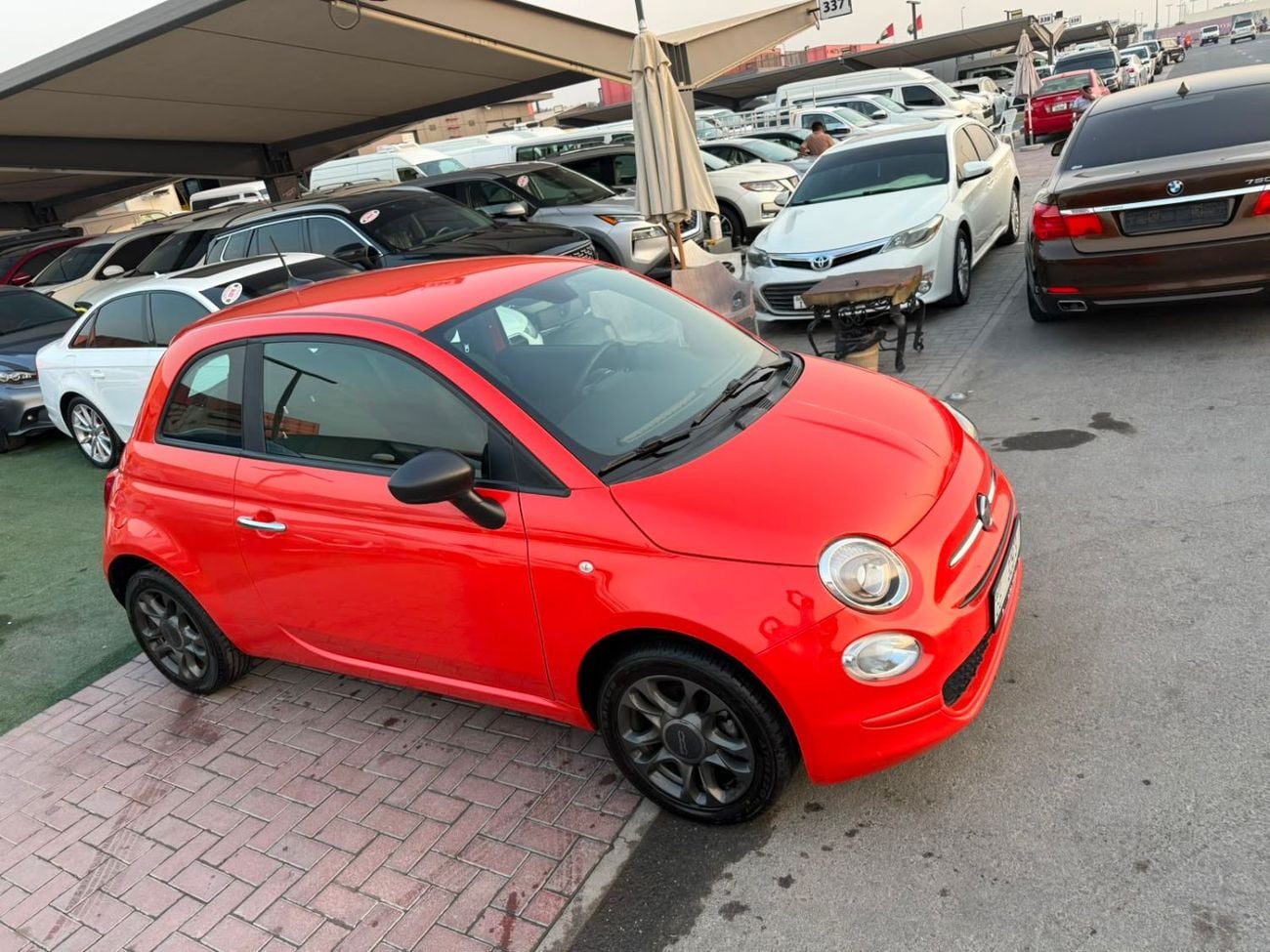 Fiat 500 DOLCEVITA A small, stylish, and economical car