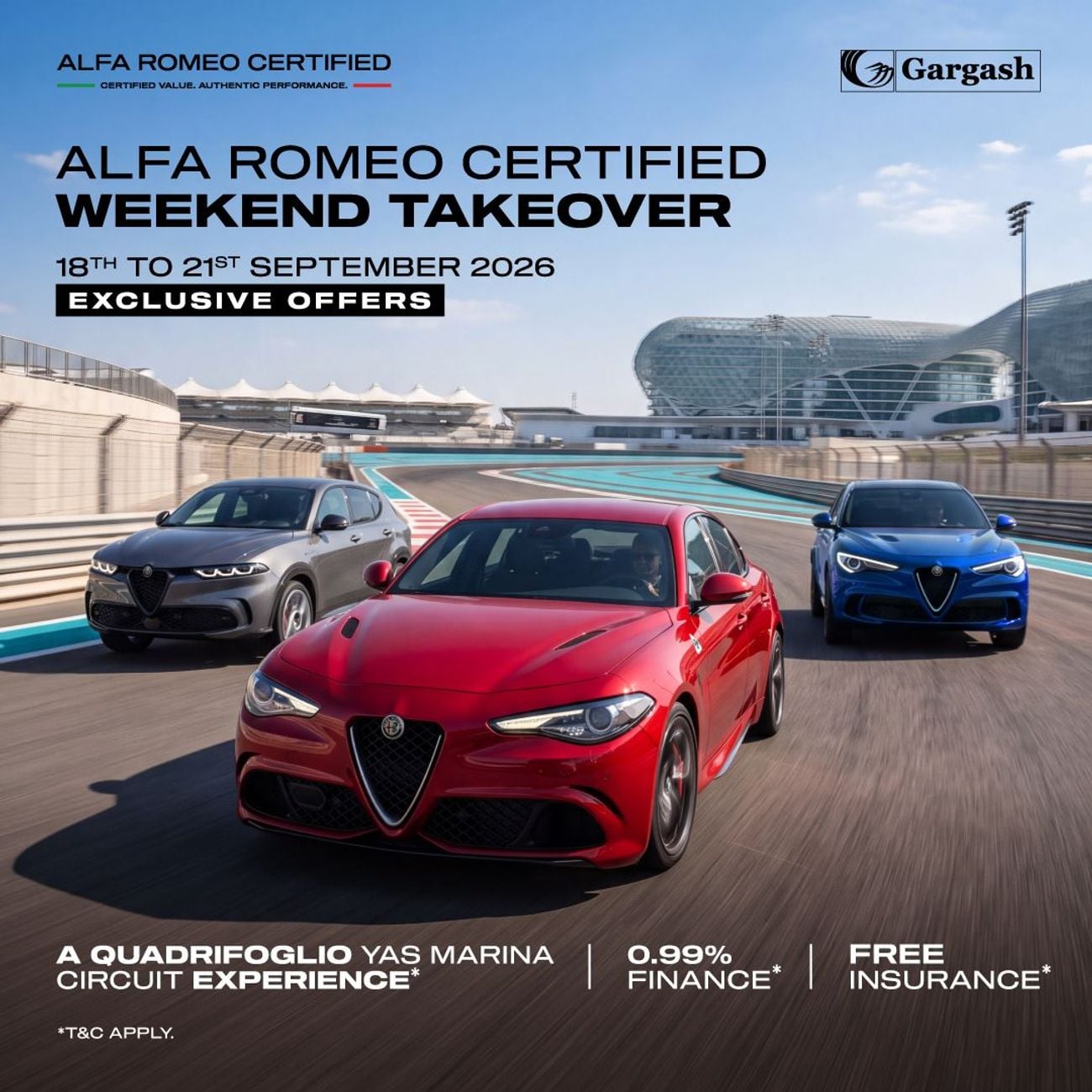 Alfa Romeo Tonale VELOCE | 2024 | Alfa Weekend | 18-21 Sep | Gargash Warranty & Service | Free insurance | Finance from 0.99%