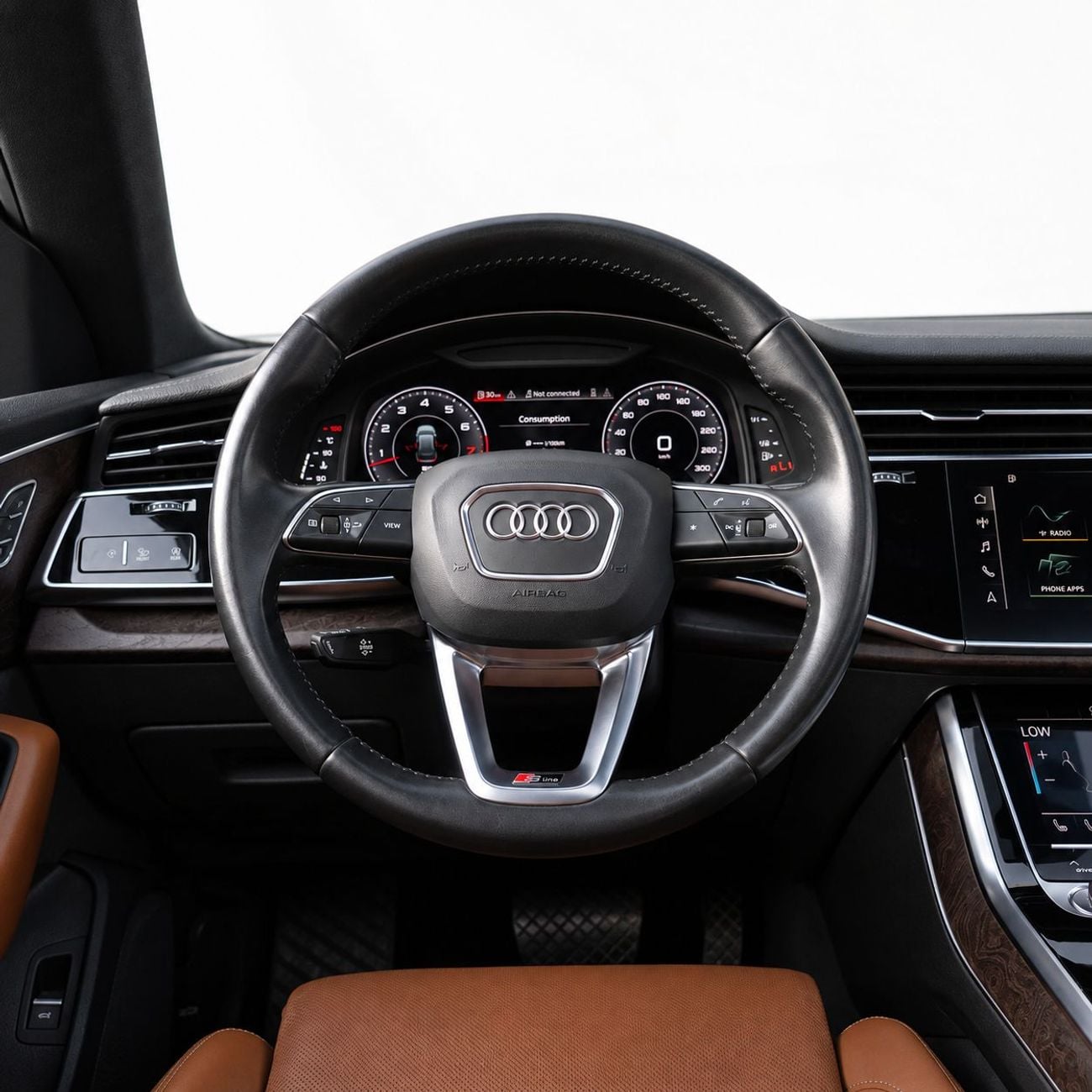 أودي Q8 55 TFSI X,XXX شهريًا • بدون دفعة أولى • أودي Q8 55 TFSI كواترو S-Line مع نظام ABT • ضمان لمدة عام