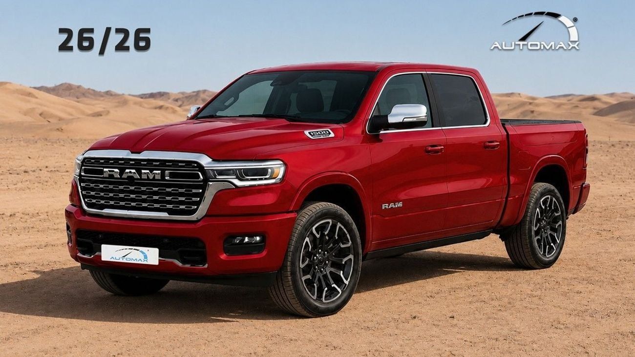RAM 1500 Limited Longhorn Crew Cab Hurricane (For Export , НА ЭКСПОРТ) PY 26/26 Crew Cab Hurricane H.O 3.0TT GCC Без пробега