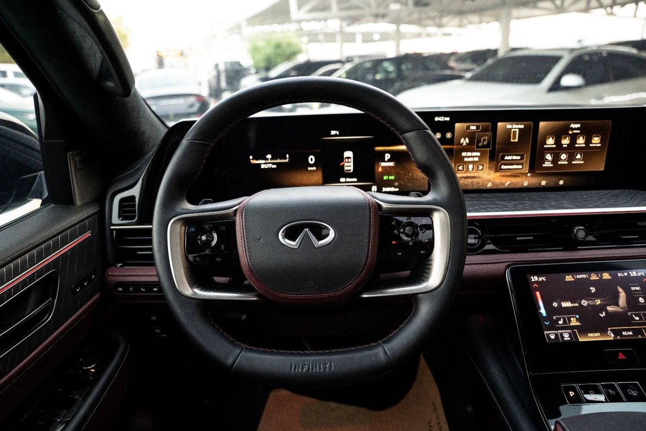 Infiniti QX80 AUTOGRAPH BENCH CHAIRS Autograph 2025 GCC Specs Agency Warranty Full Service History 3.5L Twin Turbo