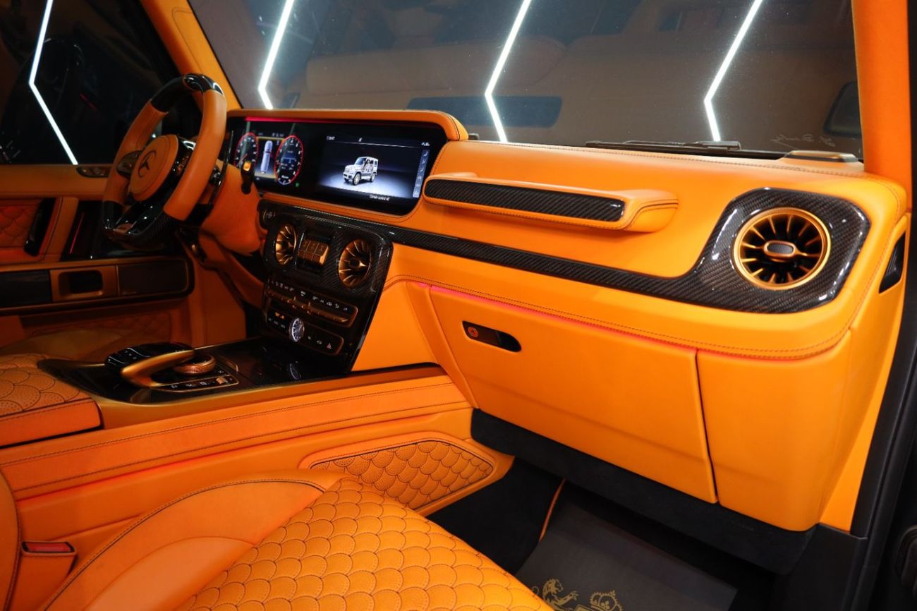 مرسيدس بنز G 63 AMG BRABUS G800 برابوس الأصلية، مصنوعة بالكامل من ألياف الكربون، مزودة بشاشات خلفية، وعتبات جانبية قابلة للسحب!