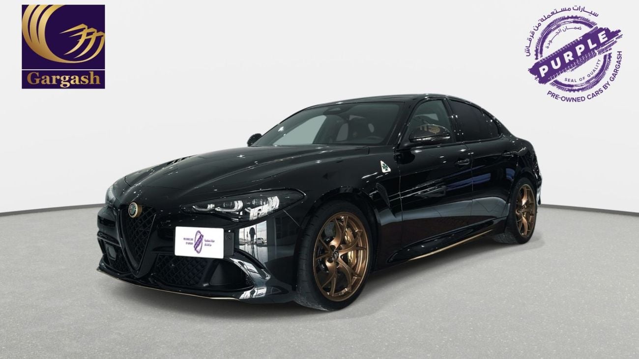 Alfa Romeo Giulia QUADRIFOGLIO (510HP) | Ex-Demo Car | 2025 | Gargash Warranty & Service Package