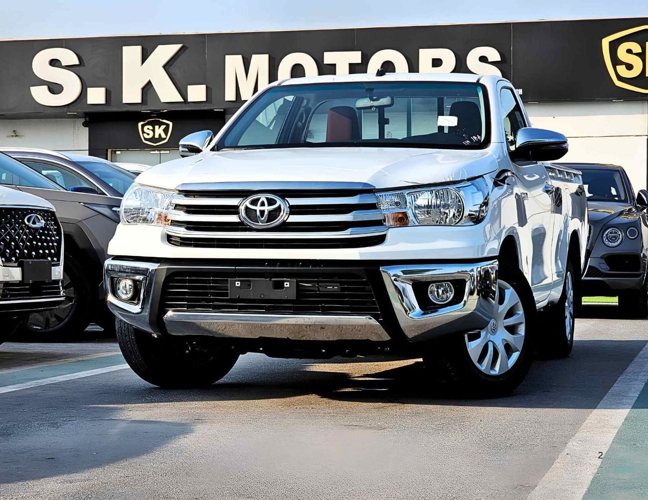Toyota Hilux NARROW BODY SINGLE CABIN || 2.7L PETROL V4 | 4 HOOKS | FR&RR CHROME BUMPERS (CODE # HPMSC2)