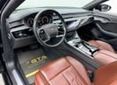 أودي A8 L 60 TFSI أودي A8L 60 TFSI كواترو موديل 2019، ضمان، سجل صيانة كامل لدى أودي، كاملة المواصفات، خليجية