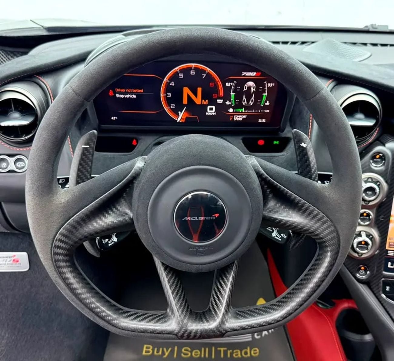 McLaren 720S PERFORMANCE Launch Edition, Carbon Fiber Package, Excellent Condition, Japanese
