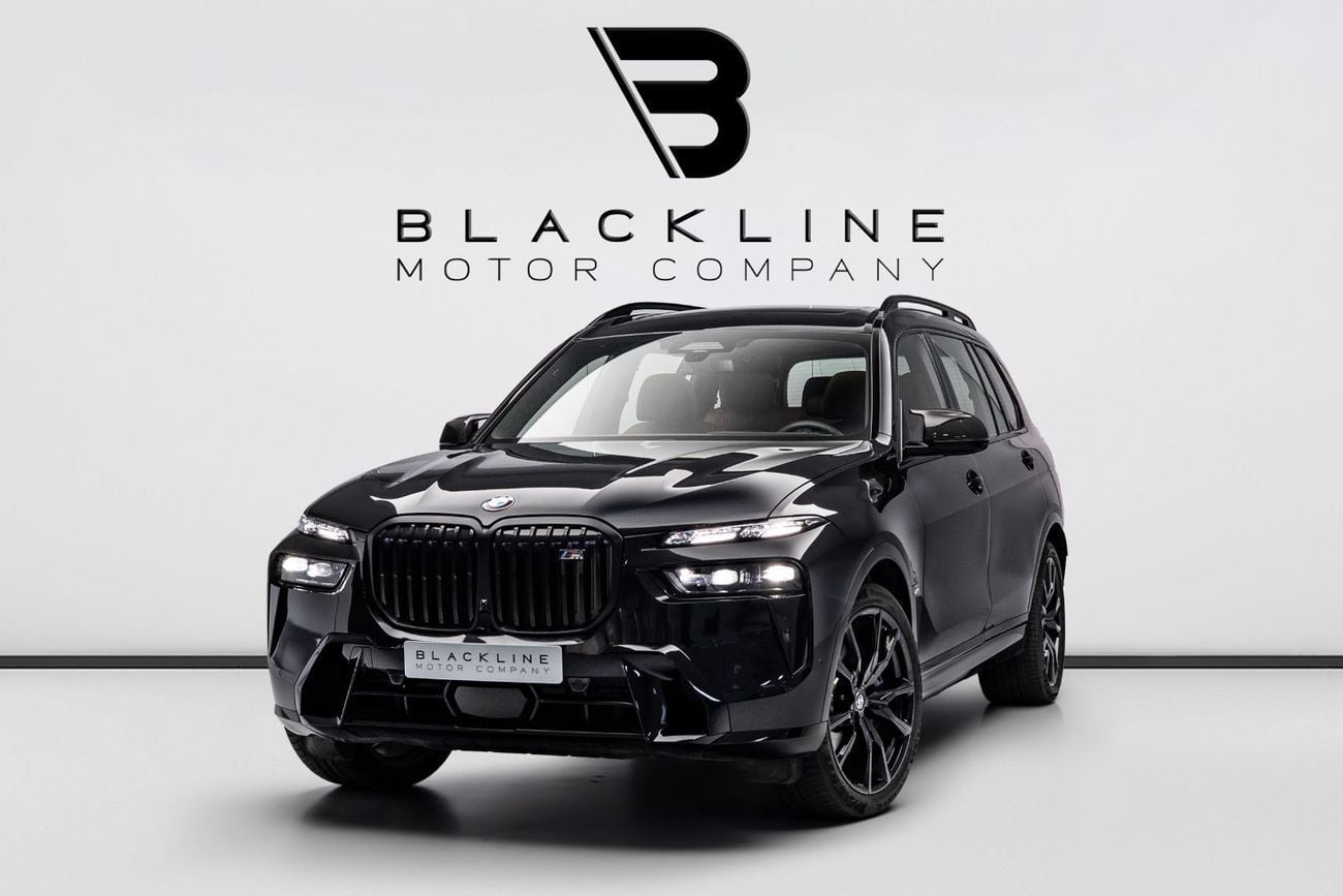 BMW X7 M60i XDRIVE BUY NOW, PAY 2027 | THE BLACKLINE STANDARD | BMW Warranty + Service Contract, GCC, LOW K