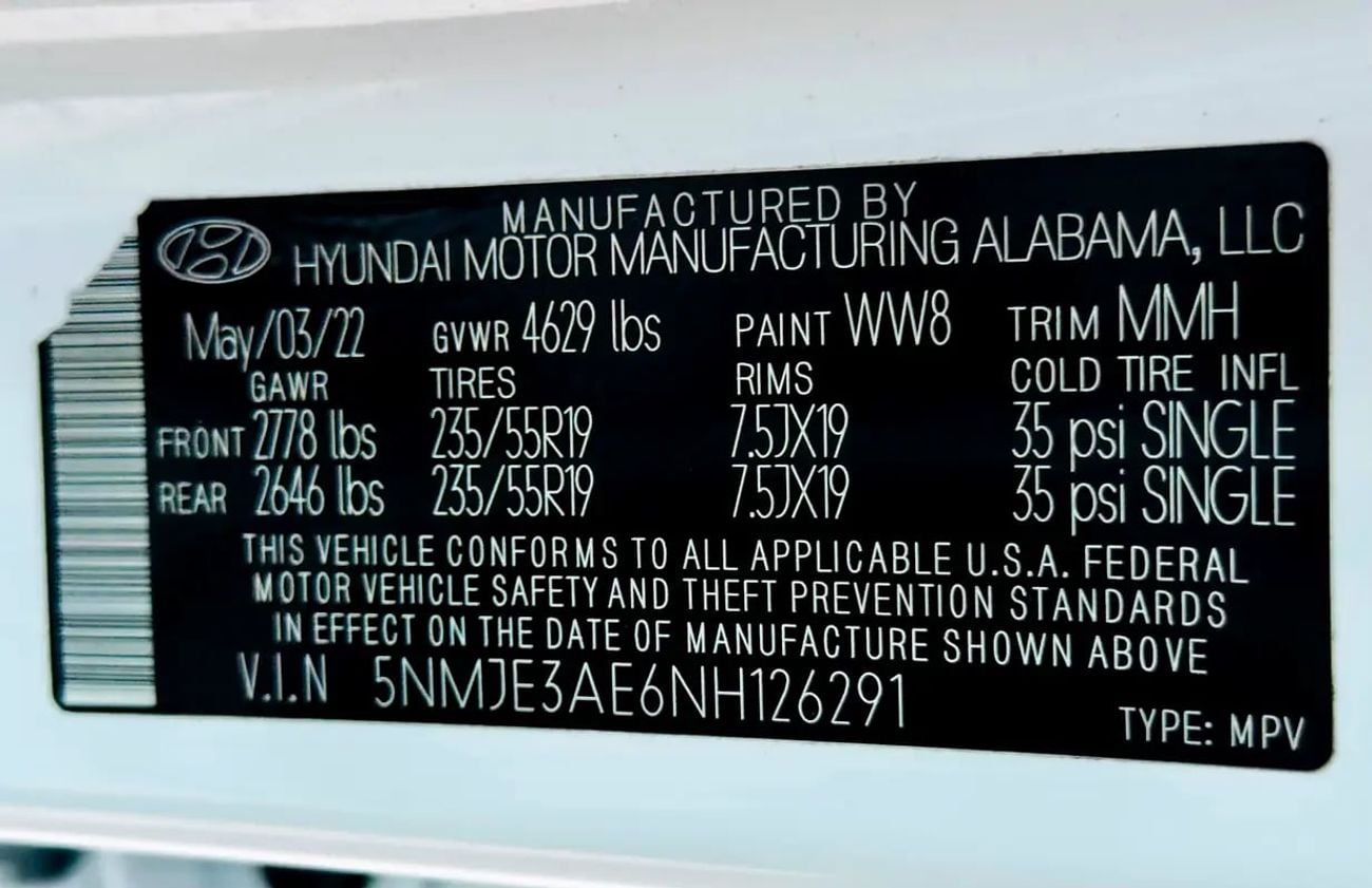 Hyundai Tucson Limited - American Specs