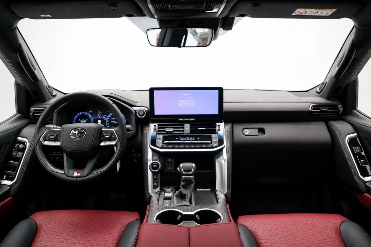 Toyota Land Cruiser GR SPORT 3.5L - Precious White Pearl Inside Black & Red | Export Only
