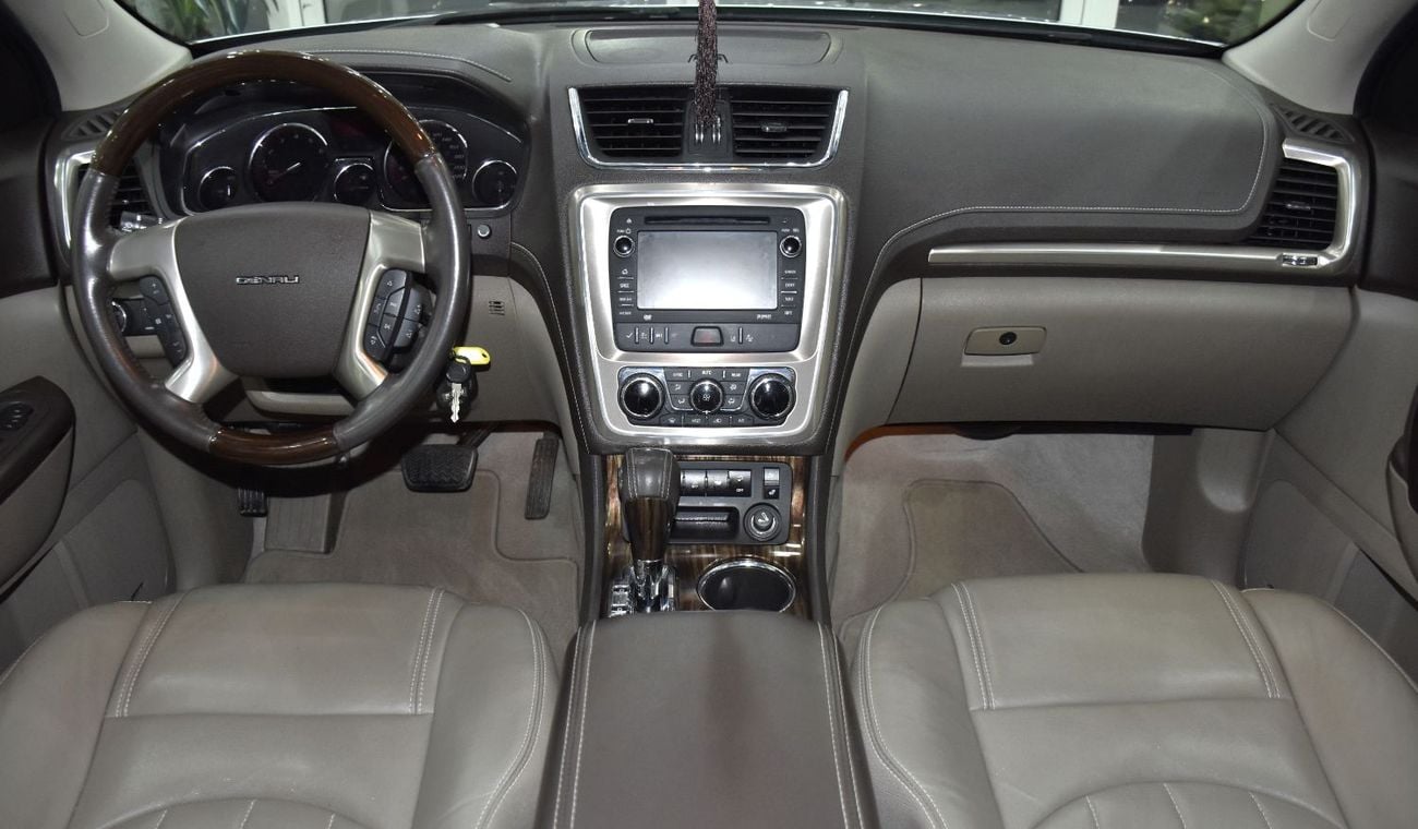 GMC Acadia DENALI EXCELLENT DEAL for our GMC Acadia Denali AWD ( 2014 Model ) in Silver Color GCC Specs
