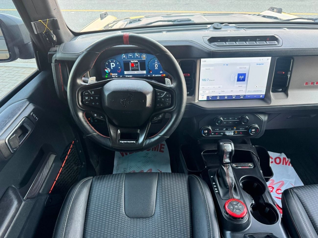 Ford Bronco RAPTOR / V6 3.0 TT / LOW MILEAGE / RADAR / LINE ASSEST / 360 CAMERA / ORIGINAL FOX SUSPENSION KIT