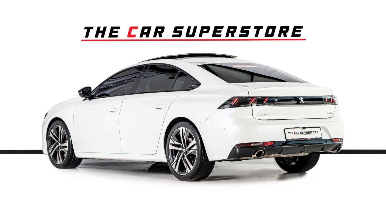 Peugeot 508 GT LINE GCC-1 Owner-Al Nabooda Warranty-Exclusive Leather Sports Seats With White Stitching