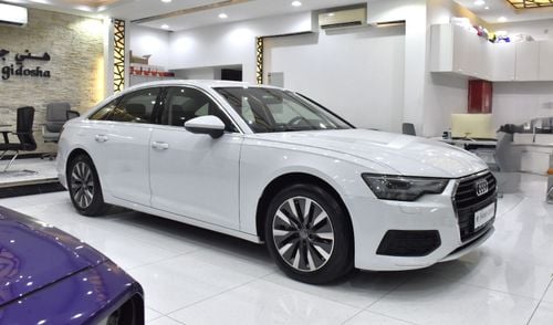أودي A6 45 TFSI عرض ممتاز لسيارة أودي A6 45TFSi (موديل 2020) باللون الأبيض بمواصفات خليجية