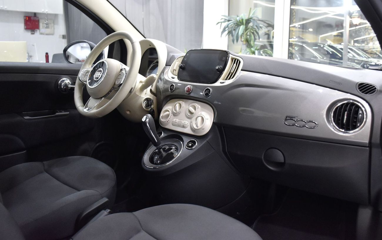 Fiat 500 DOLCEVITA EXCELLENT DEAL for our Fiat 500 Dolcevita ( 2024 Model ) in Grey Color GCC Specs