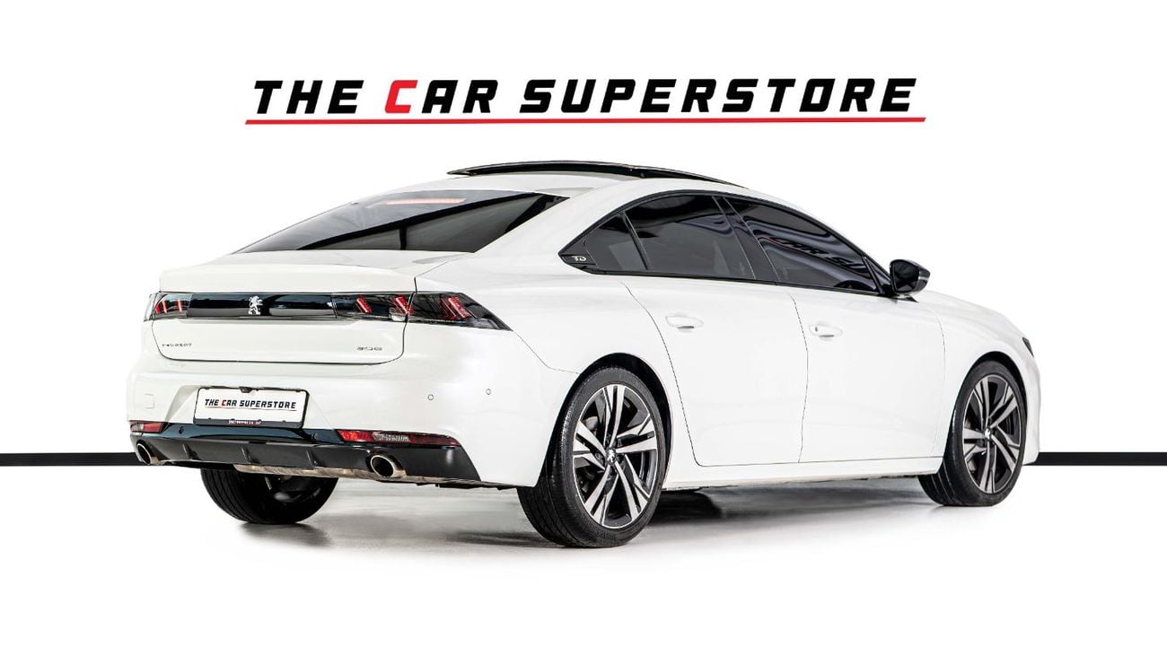 Peugeot 508 GT LINE GCC-1 Owner-Al Nabooda Warranty-Exclusive Leather Sports Seats With White Stitching