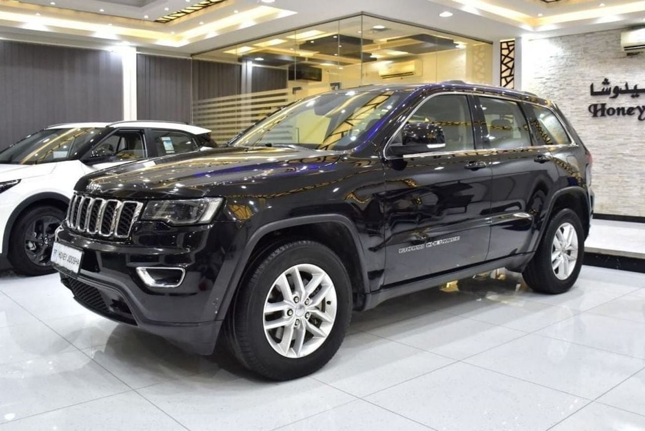 Jeep Grand Cherokee LAREDO EXCELLENT DEAL for our Jeep Grand Cherokee 4x4 (2018 Model) in Black Color GCC Specs