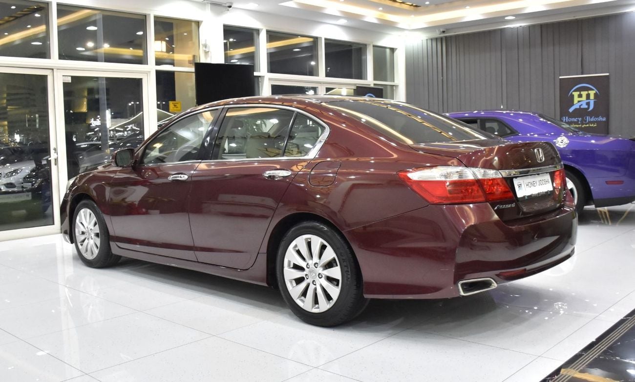 هوندا أكورد EX عرض ممتاز على سيارة هوندا أكورد i-Vtec (موديل 2016) باللون العنابي بمواصفات خليجية