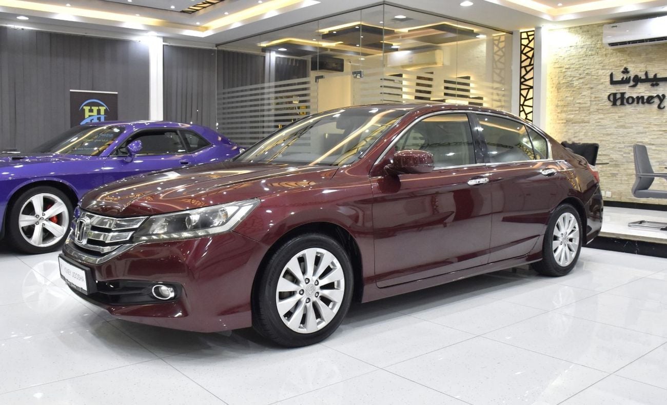 هوندا أكورد EX عرض ممتاز على سيارة هوندا أكورد i-Vtec (موديل 2016) باللون العنابي بمواصفات خليجية