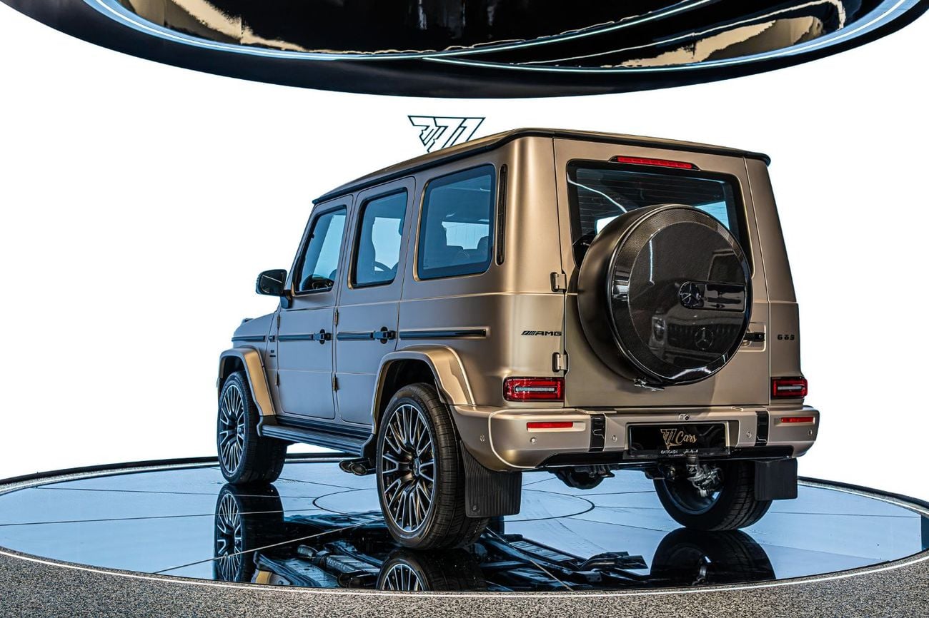 Mercedes Benz G63 AMG STANDARD Double Night Package | MANUFAKTUR Kalahari Gold Magno | GCC Specs | Gargash Warranty