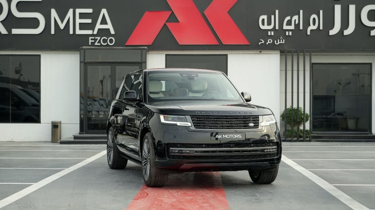 لاند روفر رينج روفر Autobiography P400 With Console Santorini Black- white 2027MY Export Only