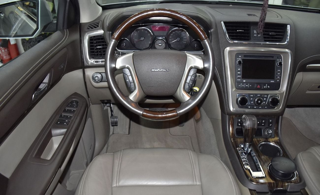 GMC Acadia DENALI EXCELLENT DEAL for our GMC Acadia Denali AWD ( 2014 Model ) in Silver Color GCC Specs