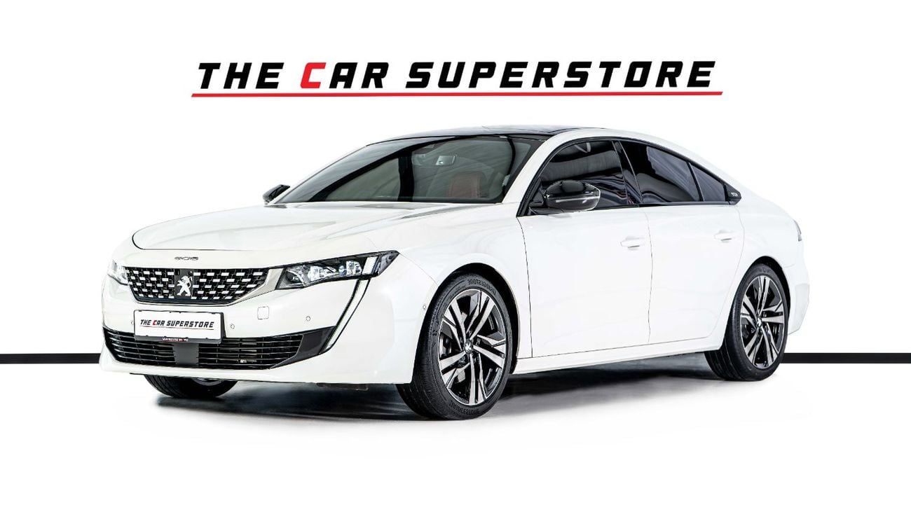 Peugeot 508 GT LINE GCC-1 Owner-Al Nabooda Warranty-Exclusive Leather Sports Seats With White Stitching