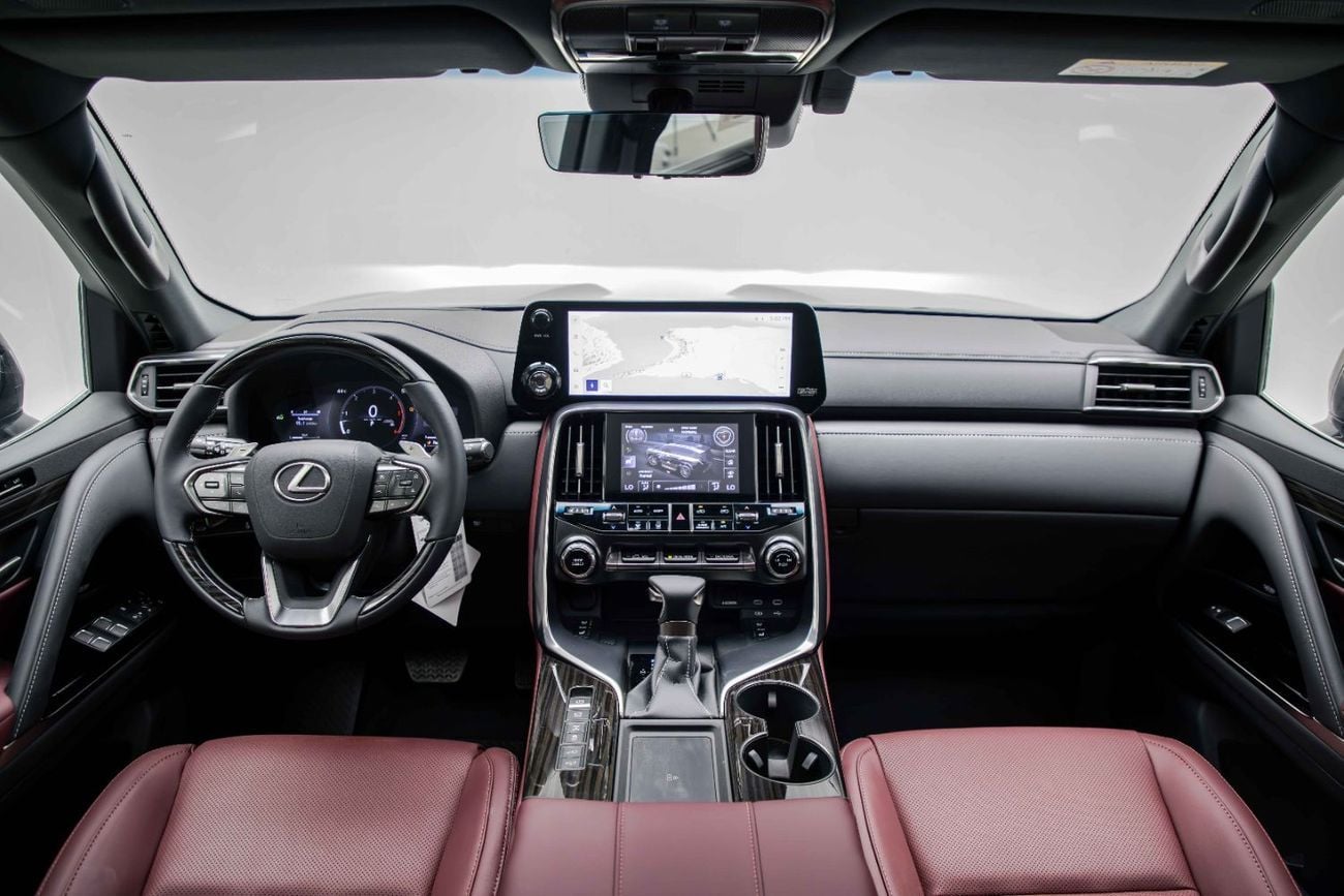 لكزس LX 500 D 3.3L - Graphite Black Inside Crimson | Export Only