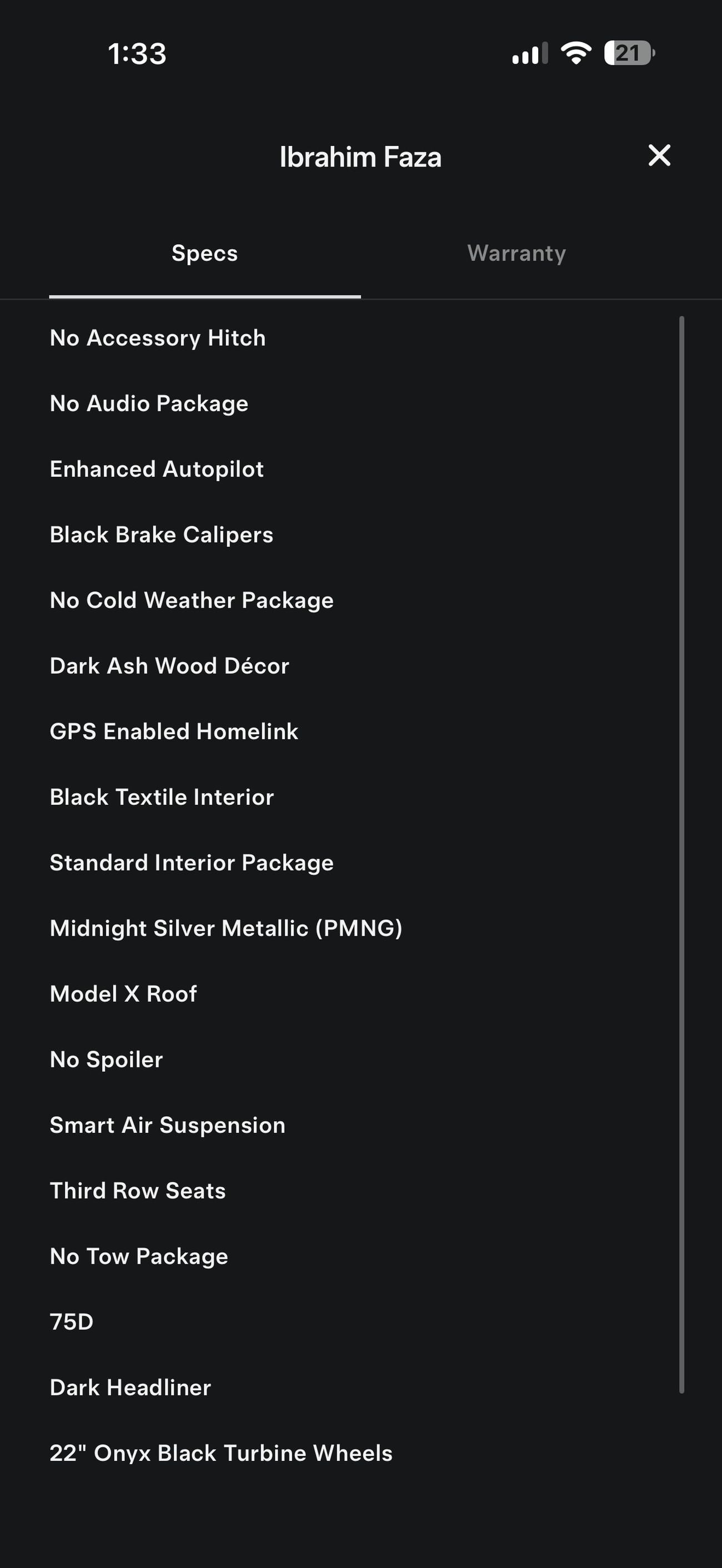 Tesla Model X 75D