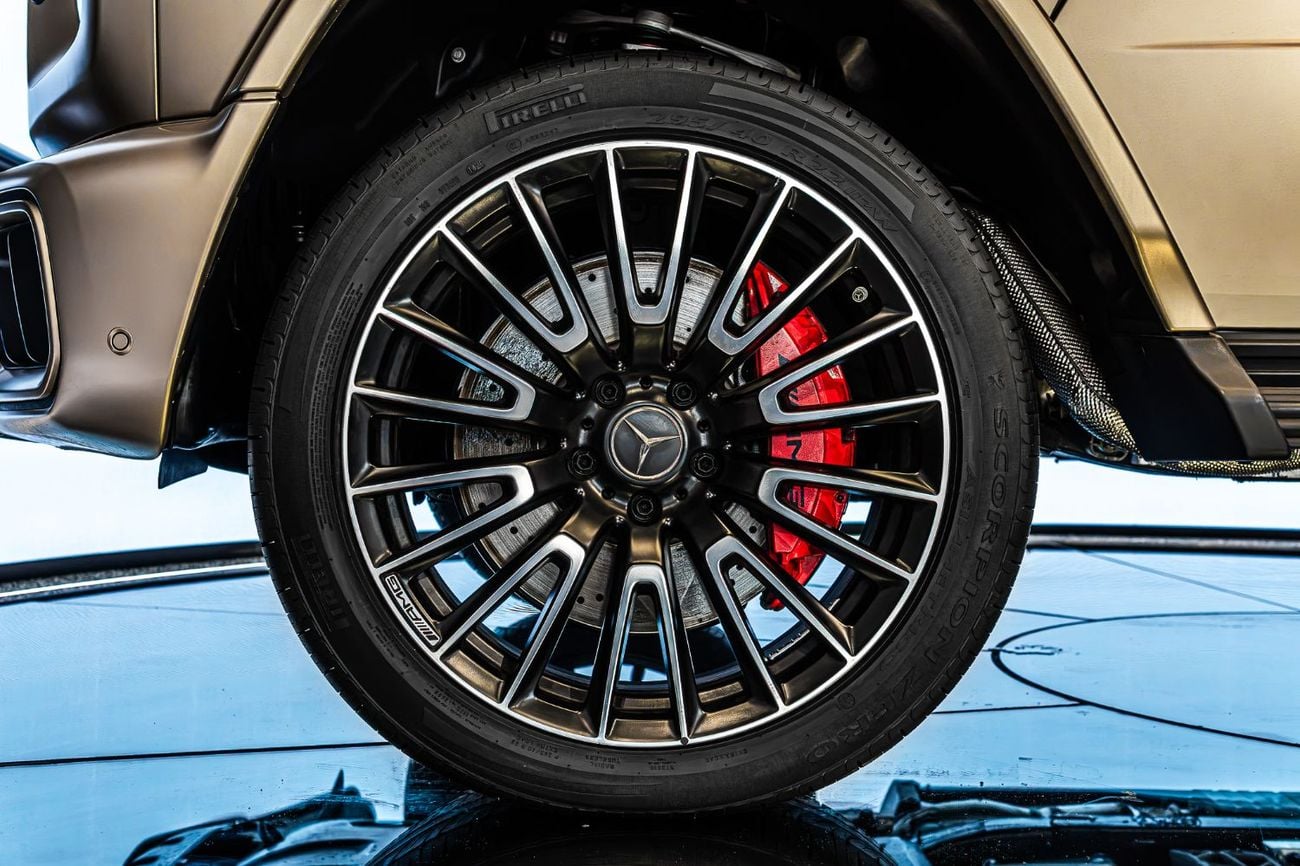Mercedes Benz G63 AMG STANDARD Double Night Package | MANUFAKTUR Kalahari Gold Magno | GCC Specs | Gargash Warranty