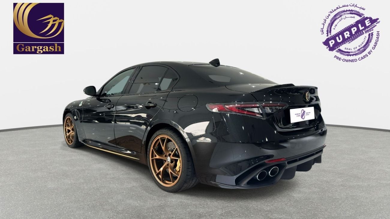 Alfa Romeo Giulia QUADRIFOGLIO (510HP) | Ex-Demo Car | 2025 | Gargash Warranty & Service Package