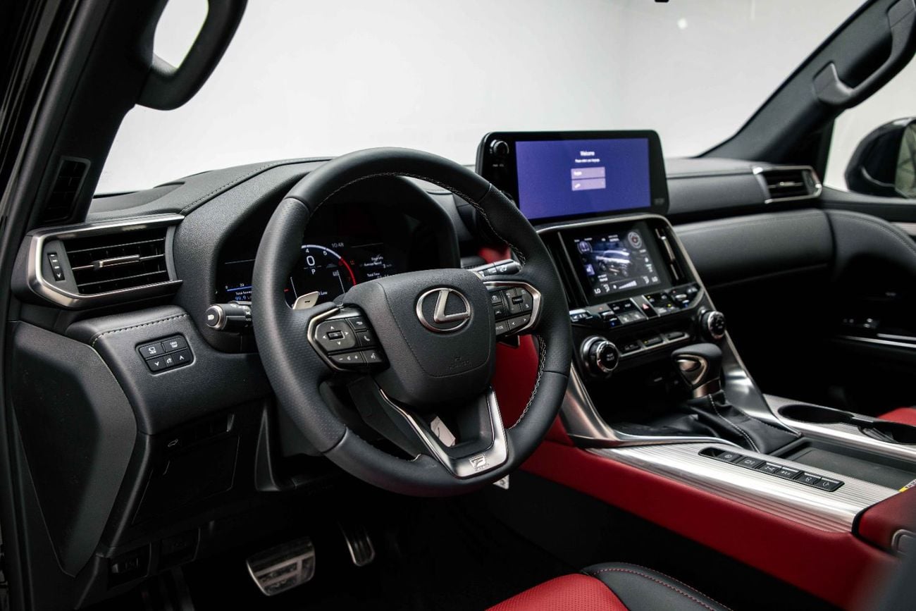 Lexus LX600 F SPORT 3.5L - Graphite Black Inside Flair Red | Export Only