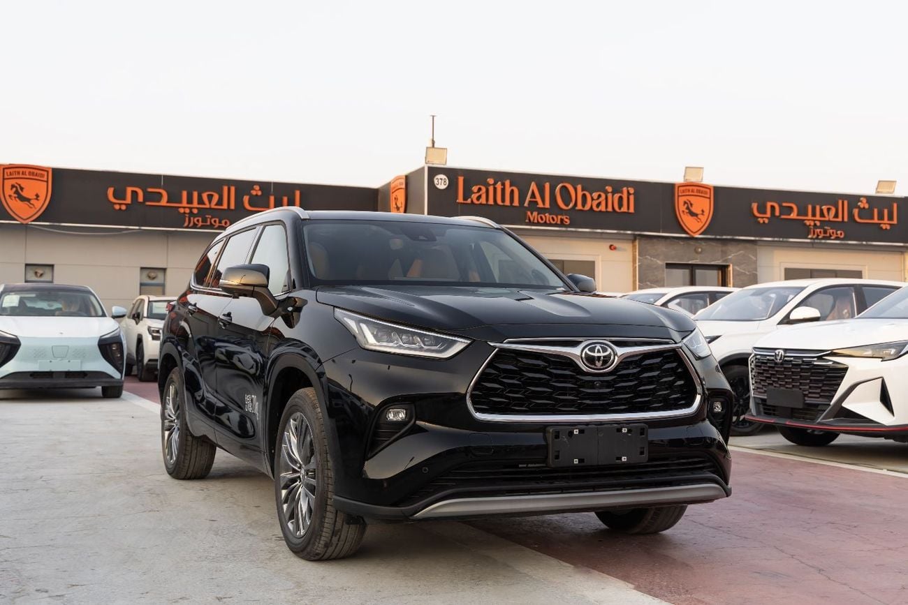 تويوتا هايلاندر LTD HEV تويوتا هايلاندر ليميتد إي-فور | 2026 | مواصفات صينية | محرك 2.5 لتر هجين | دفع رباعي | أسود | للتصدي