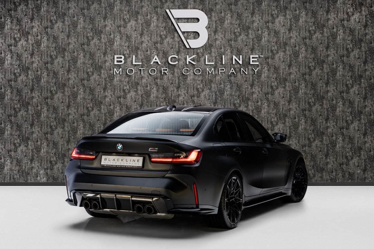 BMW M3 xDrive COMPETITION BUY NOW, PAY 2027 | THE BLACKLINE STANDARD | October 2028 Warranty + Service, GCC, Low KMs